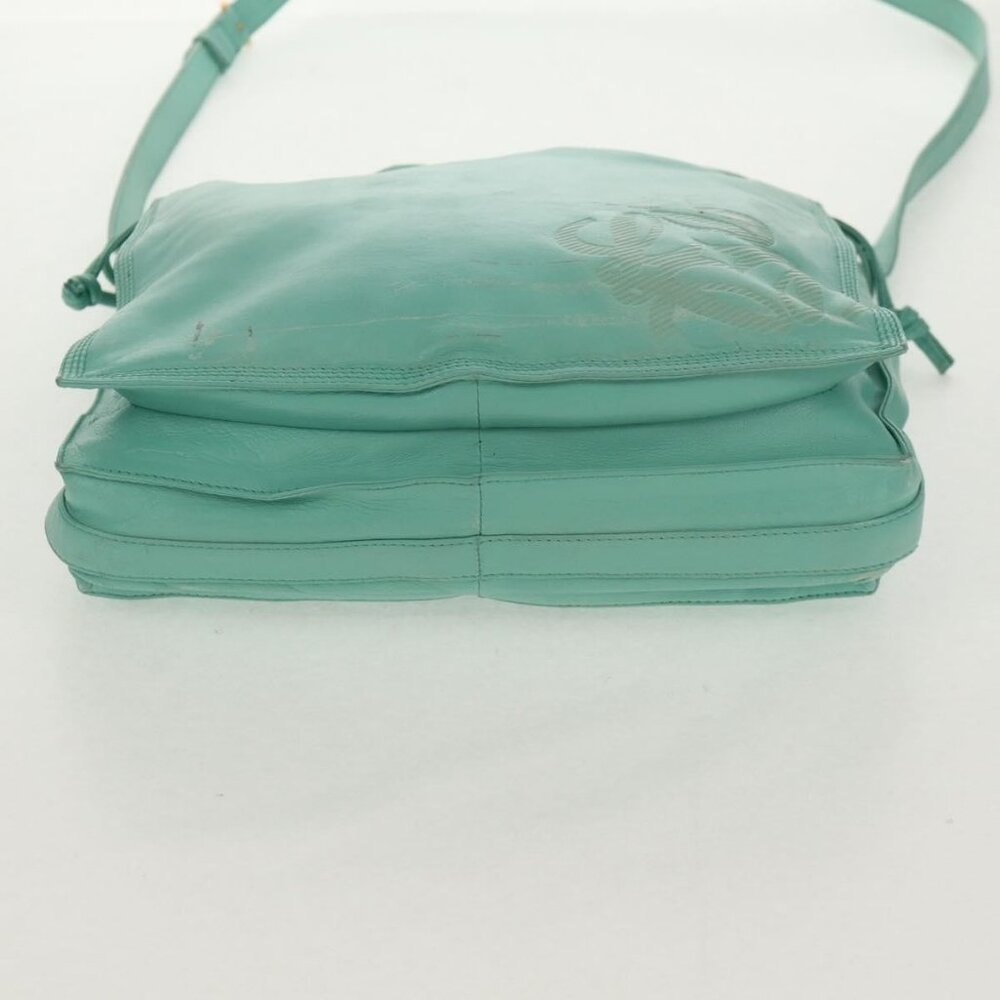 Authentic LOEWE Anagram Shoulder Bag Leather Peppermint - Picture 14 of 16